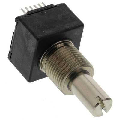 Bourns 5V dc 32 Pulse Optical Encoder with a 6 mm Slotted Shaft, Through Hole, Axial PC Pin