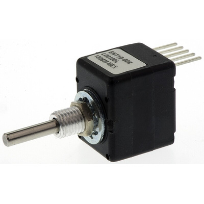 Bourns 5V dc 100 Pulse Optical Encoder with a 3.175 mm Plain Shaft, Bracket Mount, Axial PC Pin