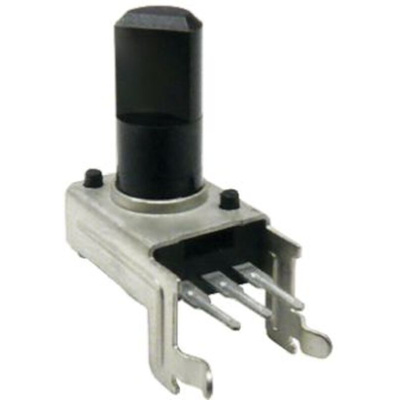 Bourns 12 Pulse Incremental Mechanical Rotary Encoder with a 6 mm Flat Shaft (Not Indexed), Through Hole