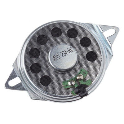 RS PRO 8Ω 0.5W Miniature Speaker 40mm Dia. , 40 (Dia.) x 6.7mm