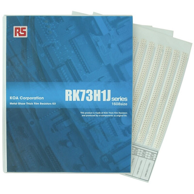 KOA, RK73H1J Thick Film, SMT 170 Resistor Kit, with 17000 pieces, 1 Ω → 10MΩ
