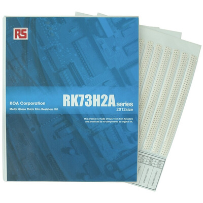 KOA, RK73H2A Thick Film, SMT 170 Resistor Kit, with 17000 pieces, 1 Ω → 10MΩ