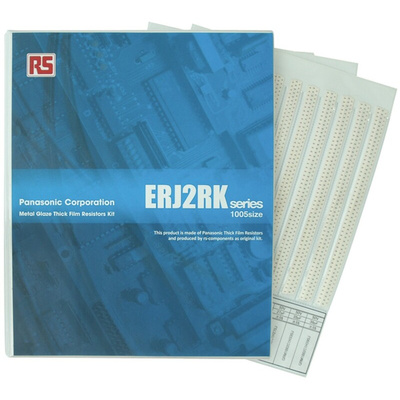 Panasonic, ERJ2RK Thick Film, SMT 122 Resistor Kit, with 24400 pieces, 10 Ω → 1MΩ