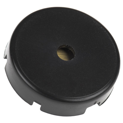 RS PRO 92dB Through Hole Continuous External Piezo Buzzer, 22.1 (Dia.) x 6.6mm, 30V ac Max