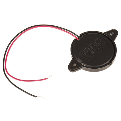 RS PRO 97dB Panel Mount Continuous External Piezo Buzzer, 44.5 x 30 x 5.1mm, 50V ac Max