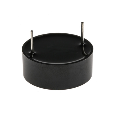RS PRO 95dB Through Hole Continuous Internal Piezo Buzzer, 23.5 (Dia.) x 9.5mm, 3V dc Min, 30V dc Max