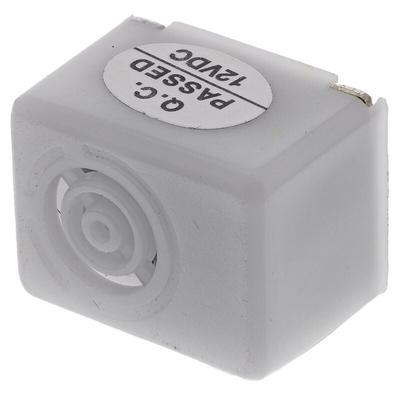 RS PRO 75dB Through Hole Continuous Internal Magnetic Buzzer Component, 22.5 x 17 x 15.5mm, 9V dc Min, 15V dc Max