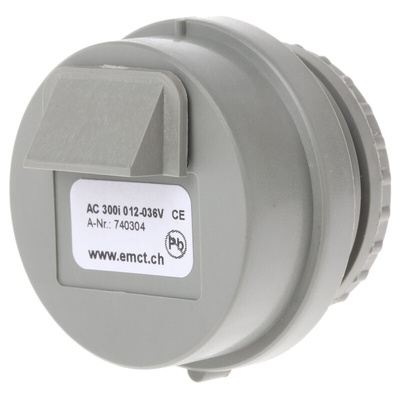 EMCT 92dB Panel Mount Intermittent Internal Piezo Buzzer, 40 x 28.5mm, 12V ac/dc Min, 36V ac/dc Max