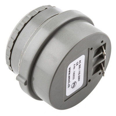 EMCT 90dB Panel Mount Intermittent Internal Piezo Buzzer, 40 x 28.5mm, 110V ac/dc Min, 230V ac/dc Max
