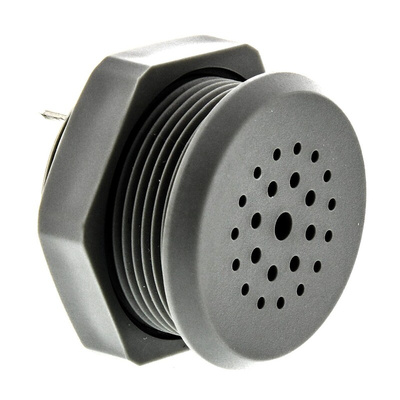 Sonitron 87dB Panel Mount Continuous Internal Buzzer, 36.5 x 26mm, 2V dc Min, 35V dc Max