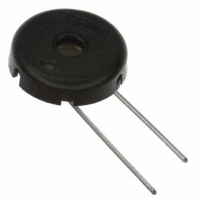 TDK 60dB PCB Mount High External Piezo Buzzer, 12.2 (Dia.) x 3.5mm, 3V ac Min, 30V ac Max