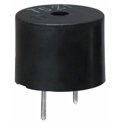 TDK 80dB PCB Mount High Internal Magnetic Buzzer Component, 12 (Dia.) x 9mm, 3V ac Min, 6V ac Max