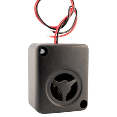 RS PRO 102dB Wall Mount Siren Internal Buzzer, 47 x 39 x 22.8mm, 6V dc Min, 14V dc Max