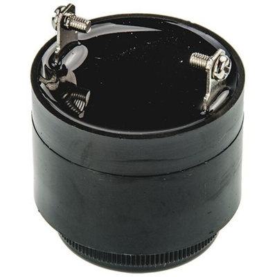 RS PRO 91dB Panel Mount Fast Pulse Internal Piezo Buzzer, 43 (Dia.) x 43mm, 60V ac/dc Min, 250V ac/dc Max