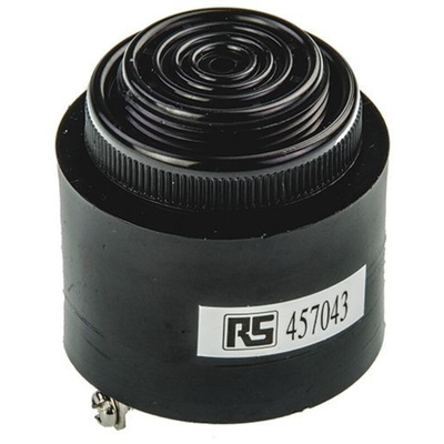 RS PRO 91dB Panel Mount Fast Pulse Internal Piezo Buzzer, 43 (Dia.) x 43mm, 60V ac/dc Min, 250V ac/dc Max