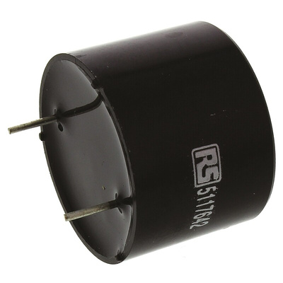 RS PRO 80dB Through Hole Continuous Internal Piezo Buzzer, 24 (Dia.) x 18mm, 3V dc Min, 16V dc Max