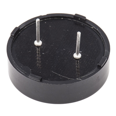 RS PRO 85dB Through Hole Continuous External Piezo Buzzer, 24 x 7.5mm, 1V ac Min, 30V ac Max