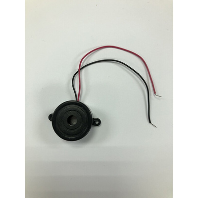 RS PRO 73dB Screw Mount Continuous Piezo Buzzer, 23.8 (Dia.) x H14.5mm, 3V dc Min, 20V dc Max