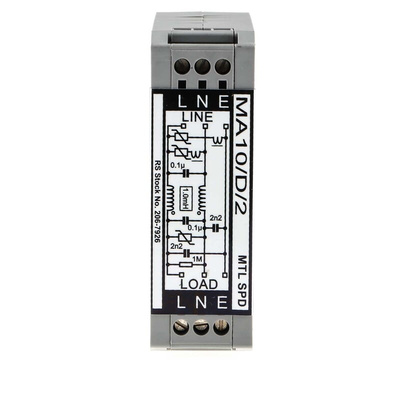RS PRO Surge Suppressor Unit 253 V Maximum Voltage Rating 6.5kA Maximum Surge Current EMC Filter