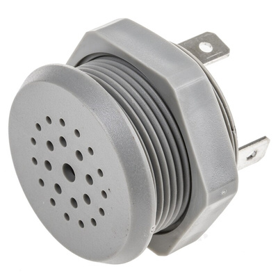 Sonitron 77dB Through Hole Multifunction Internal Piezo Buzzer, 36.5 x 26mm, 5V dc Min, 35V dc Max