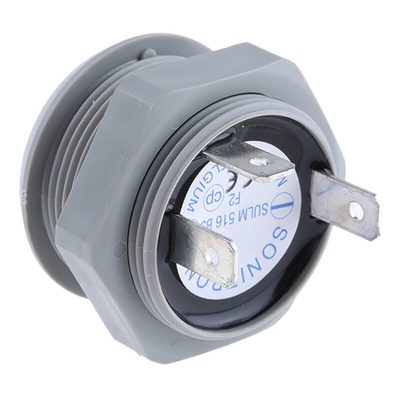 Sonitron 96dB Panel Mount Multifunction Internal Piezo Buzzer, 36.5 x 26mm, 5V dc Min, 16V dc Max
