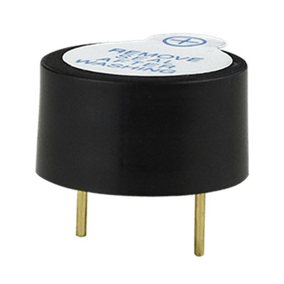 CUI Devices 92dB Through Hole Internal Magnetic Buzzer, 24V dc Min, 28V dc Max