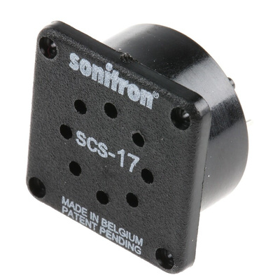 Sonitron Piezoelectric Miniature Speaker, 88dB, 700 → 8000 Hz, 20nF, 5.8mm Lead Length, 18.6 x 18.6 x 9.7mm