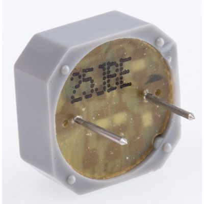 Sonitron 82dB Through Hole Continuous Internal Buzzer, 14 x 14 x 6.5mm, 1.5V dc Min, 15V dc Max