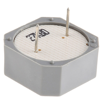 Sonitron 86dB Through Hole Continuous Internal Buzzer, 17.5 x 17.5 x 8mm, 1.5V dc Min, 15V dc Max