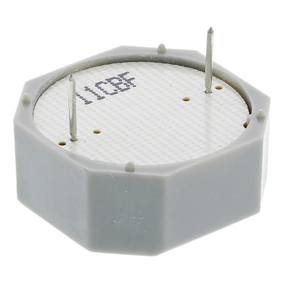Sonitron 90dB Through Hole Continuous Internal Buzzer, 21 x 21 x 9.5mm, 1.5V dc Min, 15V dc Max