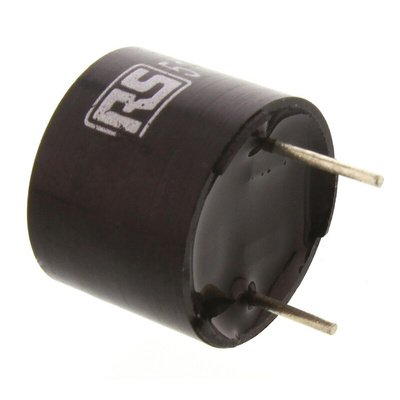 RS PRO 85dB PCB Mount Continuous Internal Magnetic Buzzer Component, 12 (Dia.) x 9.5mm, 4V dc Min, 8V dc Max
