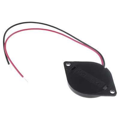 RS PRO 88dB Panel Mount Continuous External Piezo Buzzer, 34 x 24 x 4mm, 30V ac Max