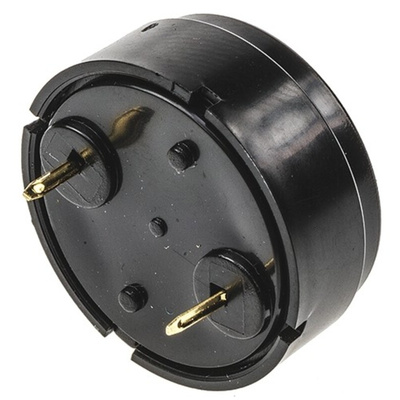 Kingstate 82dB Through Hole Continuous External Piezo Buzzer, 17 (Dia.) x 7.6mm, 30V ac Max