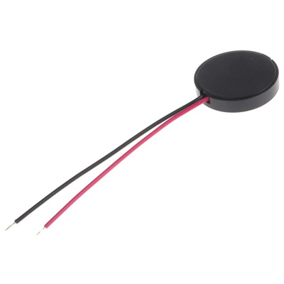 RS PRO 80dB Panel Mount Continuous External Piezo Buzzer, 13 (Dia.) x 2.5mm, 30V ac Max