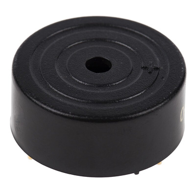 RS PRO 75dB Through Hole Continuous Internal Buzzer, 23.3 (Dia.) x 10.2mm, 3V dc Min, 20V dc Max