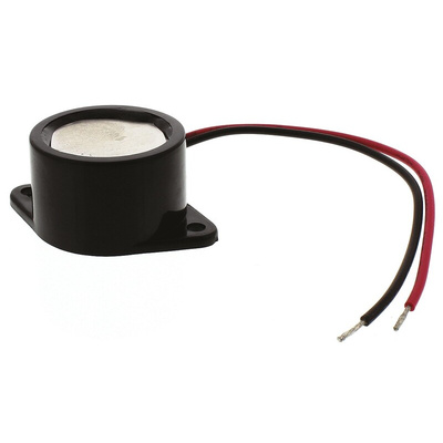RS PRO 85dB Panel Mount Continuous Internal Piezo Buzzer, 39 x 25.6 x 16mm, 6V dc Min, 14V dc Max