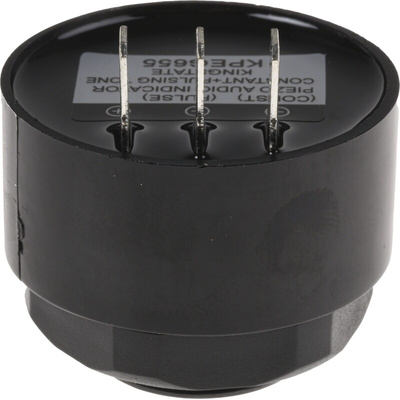 RS PRO 88dB Panel Mount Continuous, Fast Pulse Internal Piezo Buzzer, 42.5 x 33mm, 6V dc Min, 28V dc Max