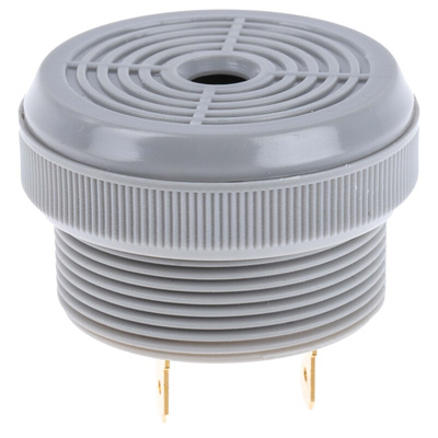 RS PRO 85dB Panel Mount Continuous Internal Buzzer, 36.5 (Dia.) x 23.5mm, 4V dc Min, 28V dc Max