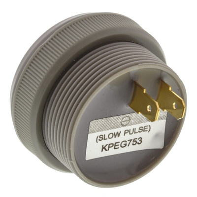 RS PRO 76dB Panel Mount Slow Pulse Internal Piezo Buzzer, 37.8 (Dia.) x 23.5mm, 6V dc Min, 28V dc Max
