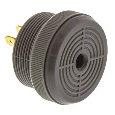 RS PRO 76dB Panel Mount Slow Pulse Internal Piezo Buzzer, 37.8 (Dia.) x 23.5mm, 6V dc Min, 28V dc Max