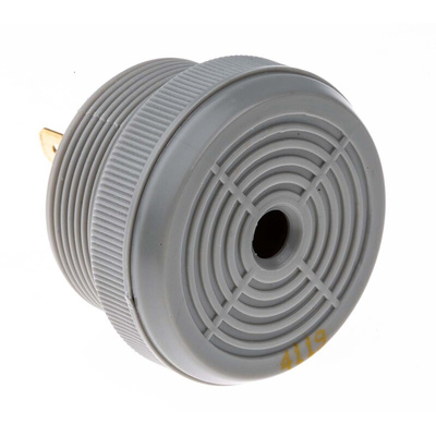 RS PRO 97dB Panel Mount Continuous, Fast Pulse Internal Piezo Buzzer, 31.5 x 19.5mm, 6V dc Min, 28V dc Max