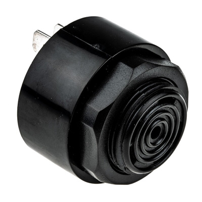 RS PRO 70dB Panel Mount Fast Pulse Internal Piezo Buzzer, 42.5 (Dia.) x 33mm, 6V ac/dc Min, 28V ac/dc Max