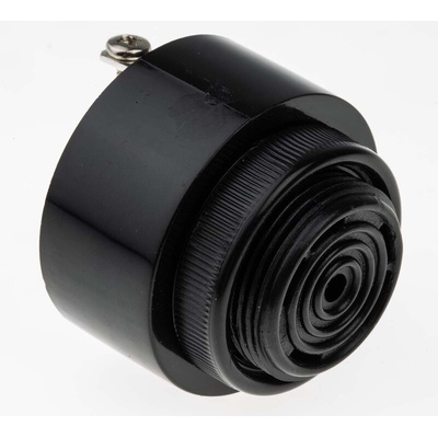RS PRO 98dB Panel Mount Continuous Internal Buzzer, 42.5 (Dia.) x 33mm, 4V dc Min, 28V dc Max
