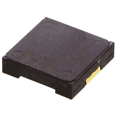 Murata 75dB SMD Continuous External Piezo Buzzer, 12 x 12 x 3mm, 25V Max