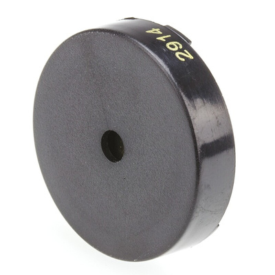 RS PRO 90dB Through Hole Continuous External Piezo Buzzer, 30.2 (Dia.) x 7.5mm, 30V ac Max