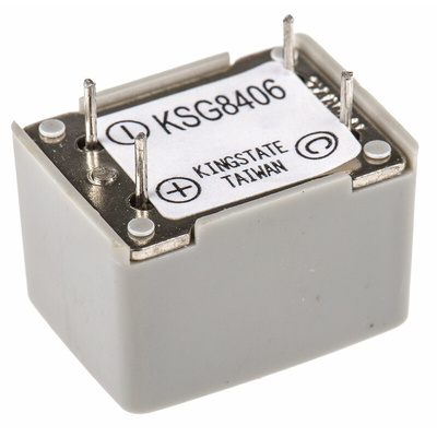 RS PRO 75dB PCB Mount Continuous Magnetic Buzzer Component, 23.4 x 17.3 x 15.5mm, 4V dc Min, 8V dc Max