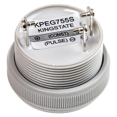 RS PRO 92dB Panel Mount Continuous, Fast Pulse Internal Buzzer, 36.5 (Dia.) x 23.5mm, 6V dc Min, 28V dc Max