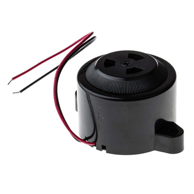 RS PRO 100dB Panel Mount Continuous Internal Buzzer, 50 x 37.5mm, 3V dc Min, 16V dc Max