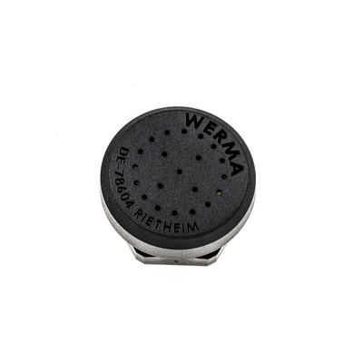 Werma 85dB Panel Mount Continuous Internal Piezo Buzzer, 42.5 x 29.8mm, 12V dc Min, 24V dc Max