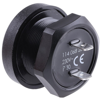 Werma 85dB Panel Mount Continuous Internal Piezo Buzzer, 42.5 x 29.8mm, 230V ac Max